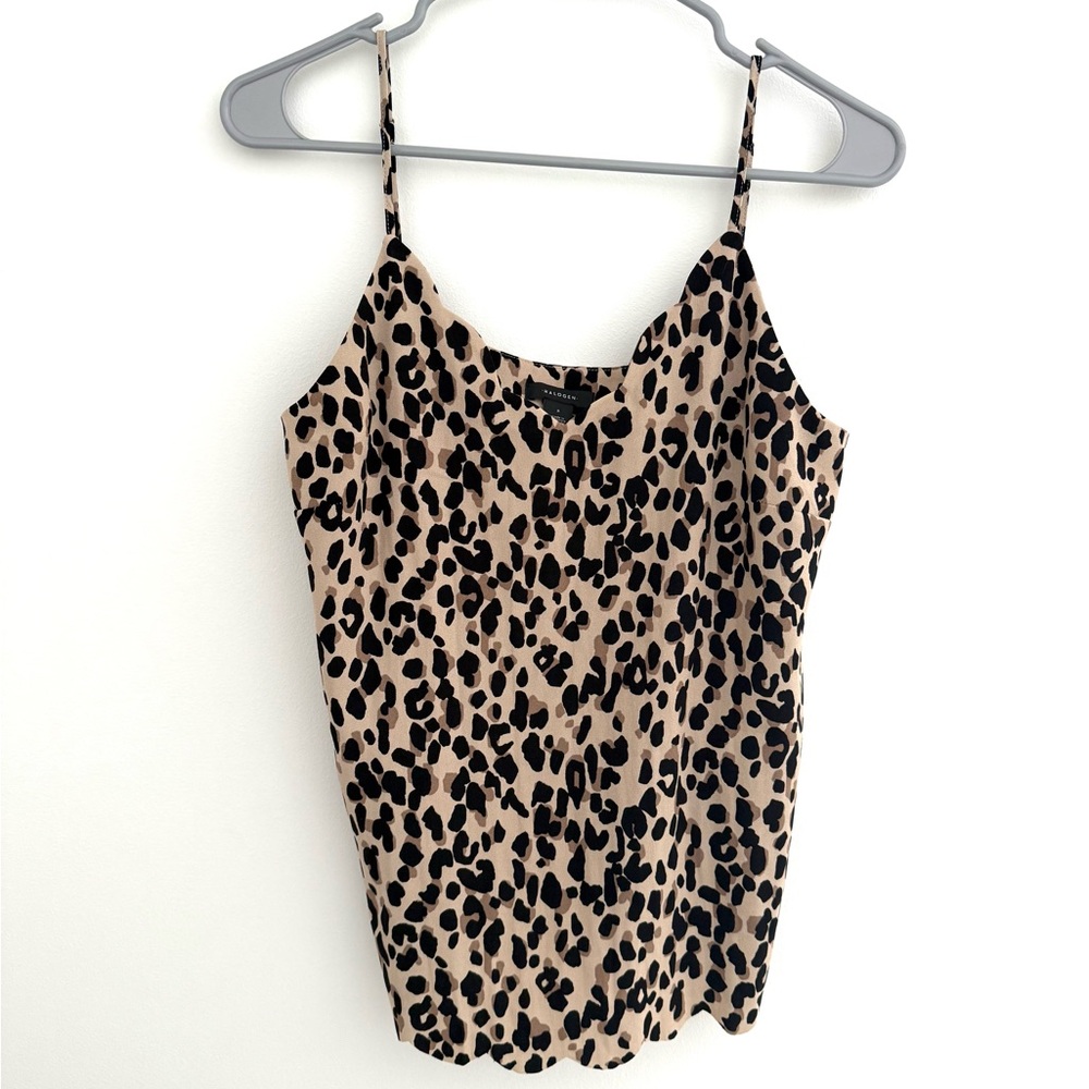 Halogen Animal Print Camisole in Tan and Black